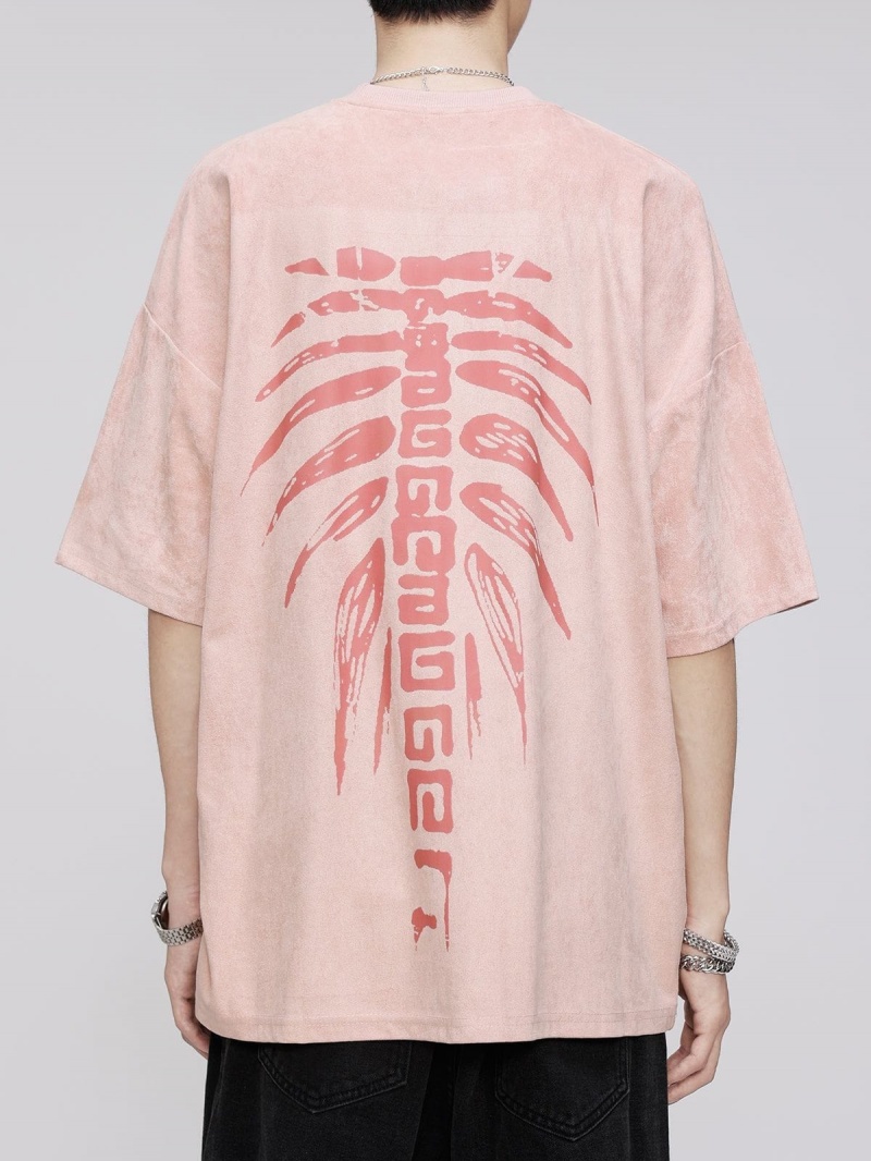 T Shirts Aelfric Eden Spine Skeleton Print Tee Rose | CNF-76657256